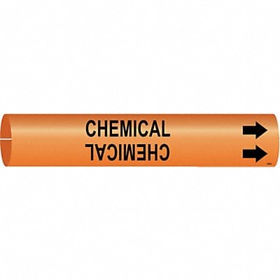 Pipe Marker Chemical 2 in H 2 in W