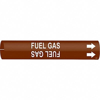 Pipe Marker Fuel Gas 2 in H 2 in W