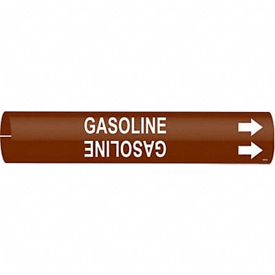 Pipe Marker Gasoline 13/16 in H 4/5 in W