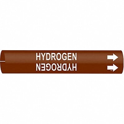 Pipe Marker Hydrogen 2 in H 2 in W