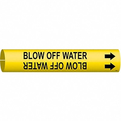 Pipe Mrkr Blow Off Wtr 13/16in H 4/5in W