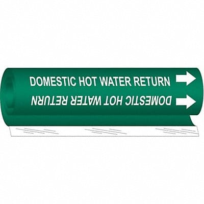 Pipe Mrkr Domestic Hot Watr Return 9in H