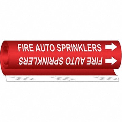Pipe Mrkr Fire Auto Sprnklrs 9in H 8in W