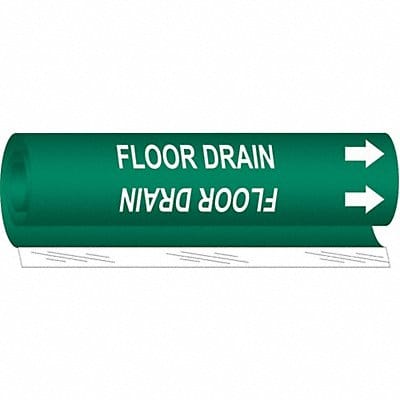 Pipe Marker Floor Drain 9 in H 8 in W