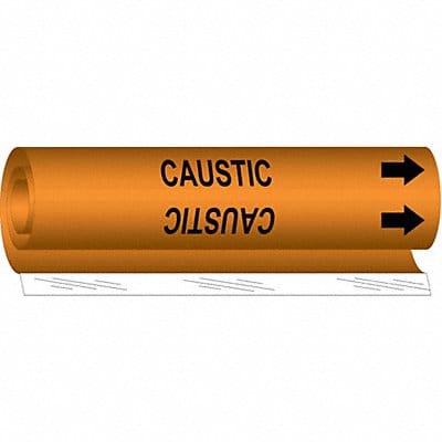 Pipe Marker Caustic 26 in H 12 in W Pipe Marker Caustic 26 in H 12 in W