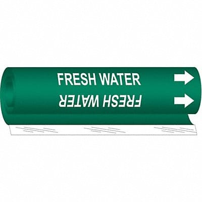Pipe Marker Fresh Water 26 in H 12 in W