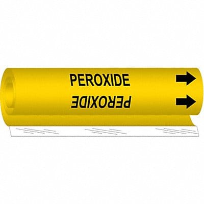 Pipe Marker Peroxide 5 in H 8 in W