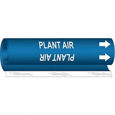 Pipe Marker Plant Air 5 in H 8 in W