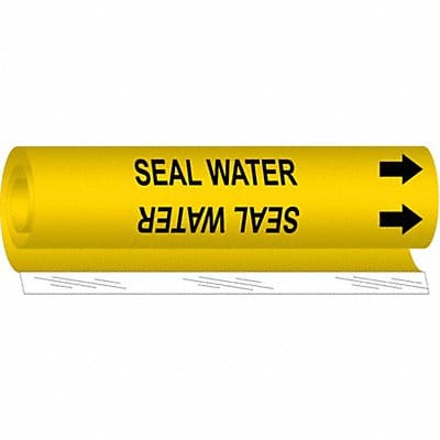 Pipe Marker Seal Water 5 in H 8 in W