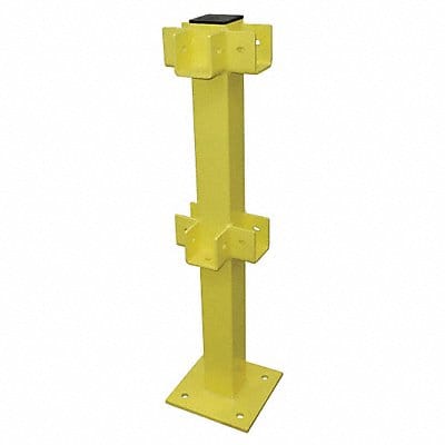 Three Way Post 45 in Yellow Steel