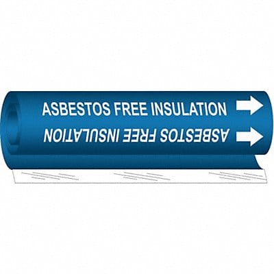 Pipe Mrkr Asbestos Free Insulation 9in H