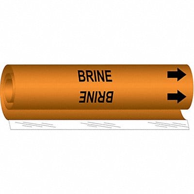 Pipe Marker Brine 9 in H 8 in W