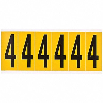 Number Label 4 1-1/2 in W x 3-1/2 in H Number Label 4 1-1/2 in W x 3-1/2 in H