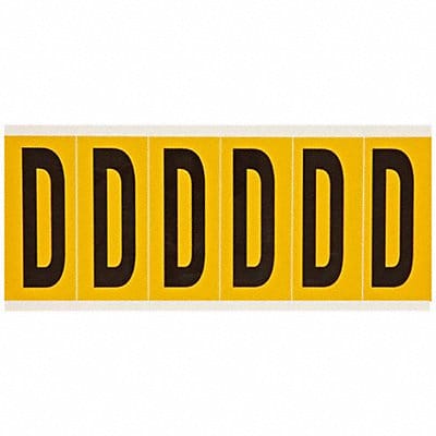 Letter Label D 1-1/2 in W x 3-1/2 in H