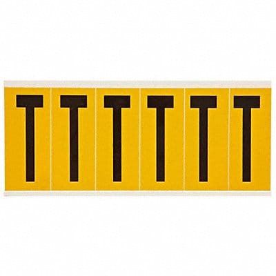 Letter Label T 1-1/2 in W x 3-1/2 in H