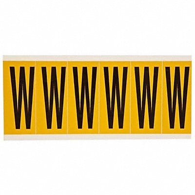 Letter Label W 1-1/2 in W x 3-1/2 in H