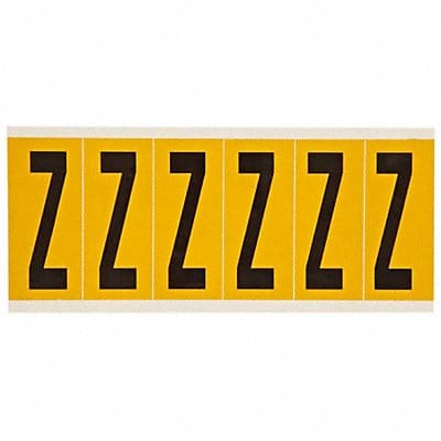 Letter Label Z 1-1/2 in W x 3-1/2 in H