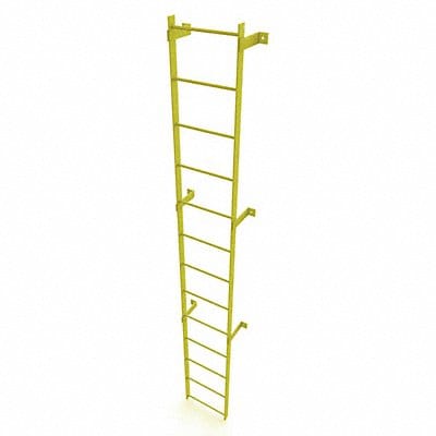 Ladder Safety Yellow Steel 500lb 12ft 2