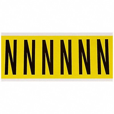 Letter Label N 1-1/2 in W x 3-1/2 in H