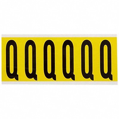 Letter Label Q 1-1/2 in W x 3-1/2 in H