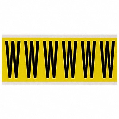 Letter Label W 1-1/2 in W x 3-1/2 in H