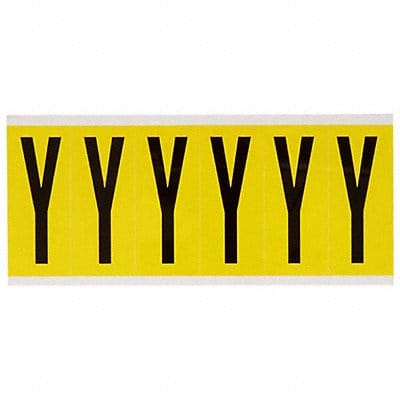 Letter Label Y 1-1/2 in W x 3-1/2 in H