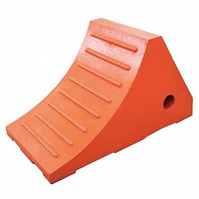 Wheel Chock Molded Rubber Orange