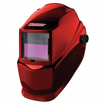 Auto Dark Welding Helmet 10 Red