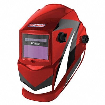 Auto Dark Weld Helmet 4 9-13 Red/Blk/Wht