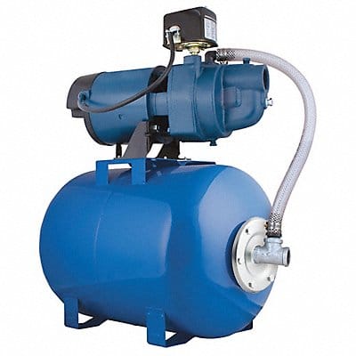 Well Jet Pump System 1/2 HP 8.5 gal tank