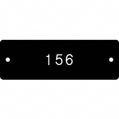 Numbered Tag Plastic 1in H 3in W PK100