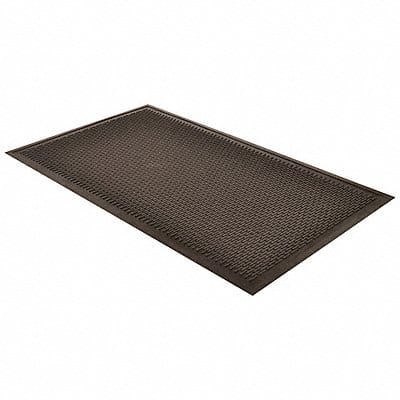 Rubber Entrance Mat Black 2ft. x 3ft.