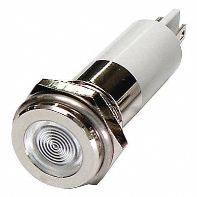 Flat Indicator Light White 12VDC