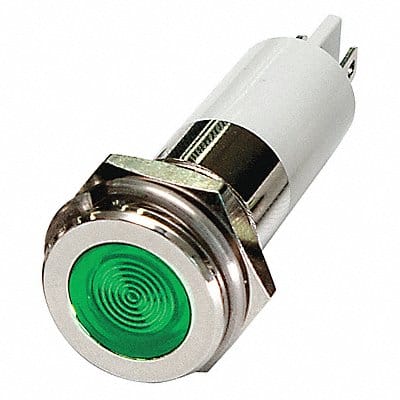 Flat Indicator Light Green 24VDC
