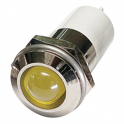 Round Indicator Light Yellow 12VDC