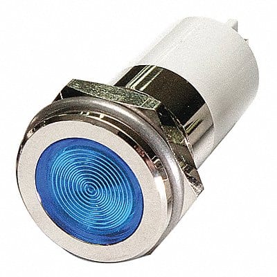 Flat Indicator Light Blue 12VDC