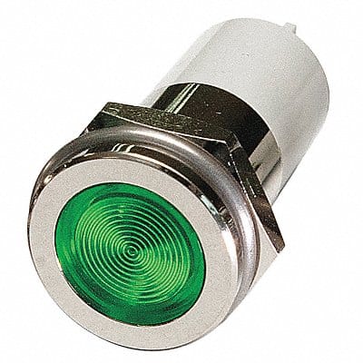 Flat Indicator Light Green 24VDC