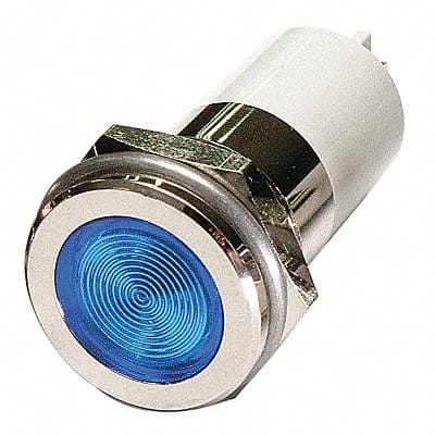 Flat Indicator Light Blue 24VDC