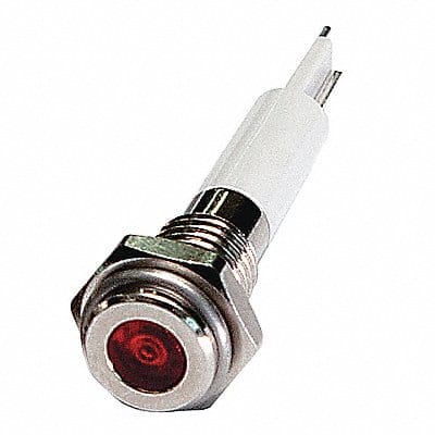 Flat Indicator Light Red 12VDC