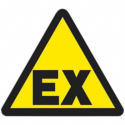 Warning Labels 1/2inHx1/2inW Vinyl PK10
