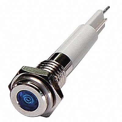 Flat Indicator Light Blue 12VDC