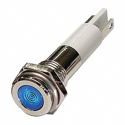 Flat Indicator Light Blue 12VDC