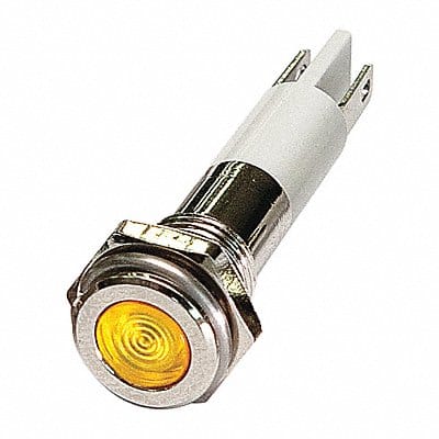 Flat Indicator Light Yellow 110VAC