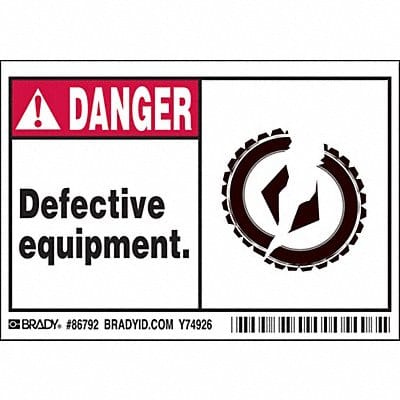 Label 3 1/2 inx5 in Polyester PK5