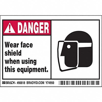 Label 3 1/2 inx5 in Polyester PK5