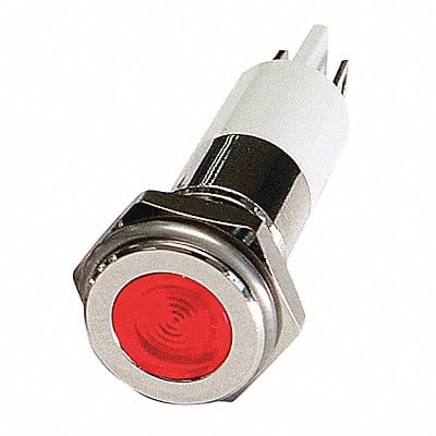 Flat Indicator Light Red 12VDC