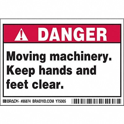 Label 3 1/2 inx5 in Polyester PK5