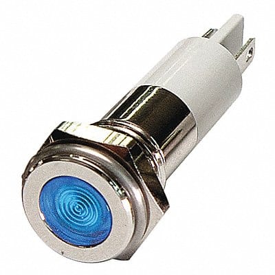 Flat Indicator Light Blue 12VDC