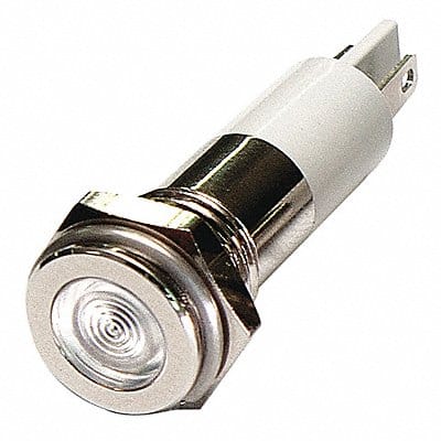 Flat Indicator Light White 12VDC