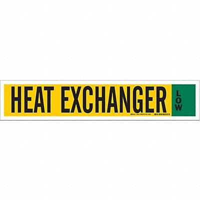 Ammonia Pipe Markers Heat Exchanger Low